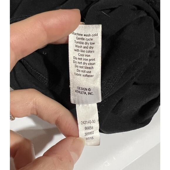 Athleta Black High Rise Chaturanga Tight Size XXS Stretchy Athleisure Comfy Wm’s - Picture 6 of 6